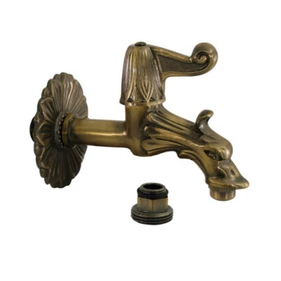 RUBINETTERIA ASSOCIATE RUBINETTO PER FONTANA DA ESTERNO IN OTTONE ARTISTICO CHIUSURA A LEVA