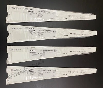 SET of 4 - Ikea BOAXEL Bracket for Shelf, Steel, White 15 ¾" 604.487.33 - NEW - Image 1 of 4