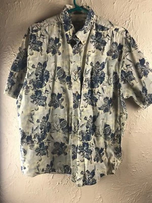 Мужская гавайская рубашка Natural Issue из 100% хлопка в стиле лагеря большого размера - Изображение 1 из 4