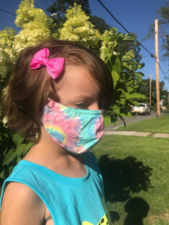 IMASK Face Mask Washable, Cotton with Nose Wire, Back to School KIDS - Image 1 of 4