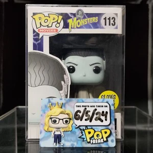 FUNKO POP! Universal Monsters RARE 113 The Bride of Frankenstein GITD [VAULTED] - Picture 1 of 7