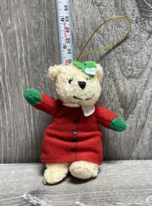 Vintage Hallmark Cards TEDDY Bear Ornament Plush 4" - Imagen 1 de 4
