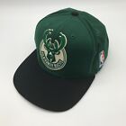 Milwaukee Bucks Nba Baseball Cap Hat Adjustable Mitchell & Ness Green Black