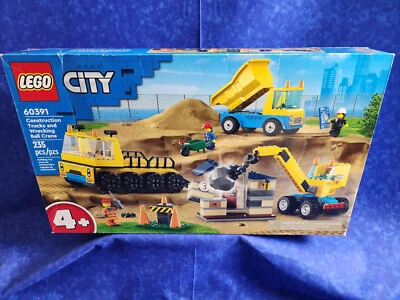 Lego City: caminhões de construção e guindaste de bolas de demolição (60391) - Imagem 1 de 4