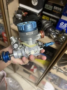 Rare 3M 170 RC engine F3A engine double plug Rear exhaust with pump - Picture 1 of 5