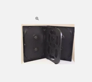 1 Hold 8 22mm Quality DVD Cover Disc Case Holder with outer wrap insert BLACK - Picture 1 of 1