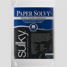 Sulky 8 1/2 X 11-inch Paper Solvy Water Soluble Stabilizer Pack of 12