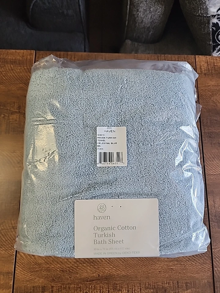 100 Cotton Turkish Bath Sheets (35''x70'' Large Sheet Towels-White)