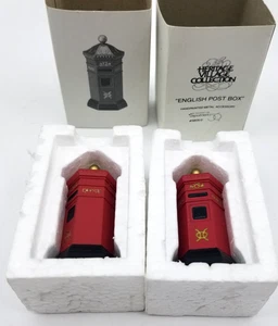 LOT OF 2 Dept 56 Heritage Village Collection English Post Box 5805-0 Accessory - Picture 1 of 6