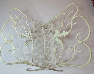 Revista Plegable de Hierro Forjado Hojas Bellotas MCM Records Enrejado De Colección Pergamino - Imagen 1 de 14