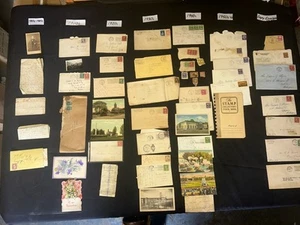 1855- 1950S Letters Stamps Covers Postcards NY Railroad Stamps Valentine E20 - Picture 1 of 24