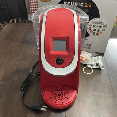 Keurig K250 HOT 2.0 Series Single Serve K-Cup Pod Coffee Maker Red Clean Tested - Image 1 of 4