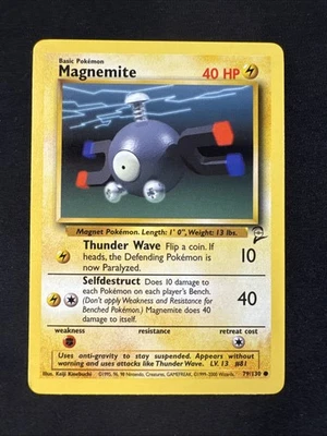 Magnemite 079/130 Base Set 2 Regular Pokemon  MJ - Image 1 of 4