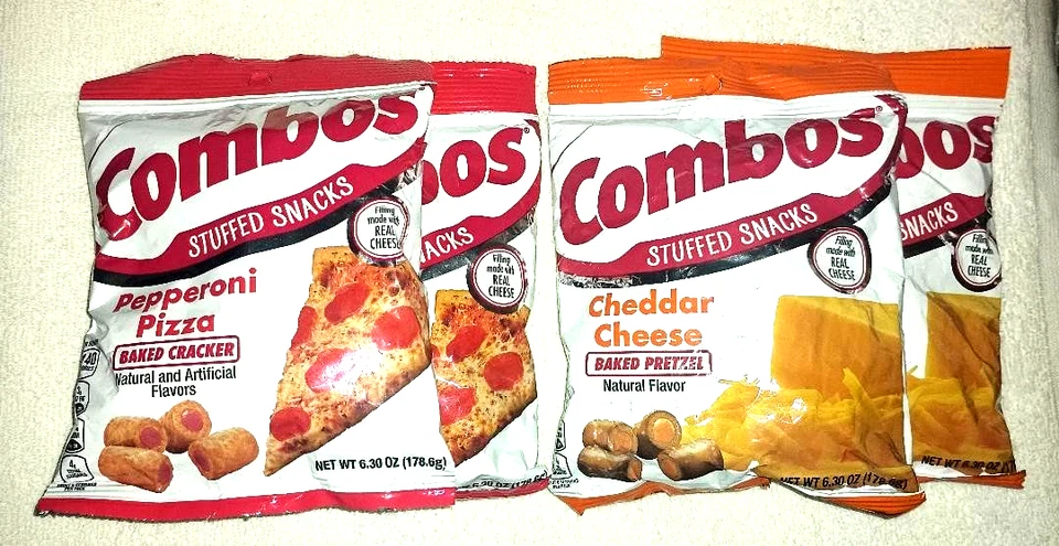 4 bolsas COMBOS pizza pepperoni y queso cheddar (6,3 OZ cada una) Foto 1 de 1