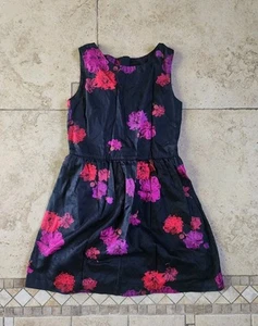 Girls Gap Kids Floral Fit N Flare Sleeveless Dress M 8 - Picture 1 of 3