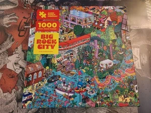 Magic Puzzle Company "Big Rock City” 1000 pieces, Assembled Once, Complete - Picture 1 of 4