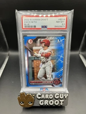 2022 Bowman Draft Zach Neto #BD-18 1st Blue /150 PSA 8.5 🔥 Angels - Image 1 of 2