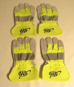 2 pares de guantes de trabajo AAA auto divididos cuero de vaca palma puño de seguridad - talla GRANDE - Imagen 1 de 2