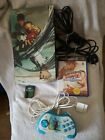 Playstation 2 Console with decal & Street Fighter Blue Controller & all Leads