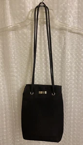 Nine West Black Nylon Shoulder Bag Handbag Purse - Picture 1 of 9