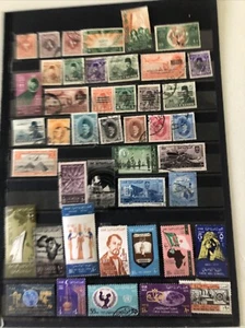 Collection Foreign On Cards Pages Mint Used Topicals Egypt - Picture 1 of 12