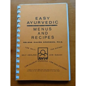 Sampler COOKBOOK Easy Ayurvedic 2 Week Menus and Recipes Helene Aronson PHD - Picture 1 of 6