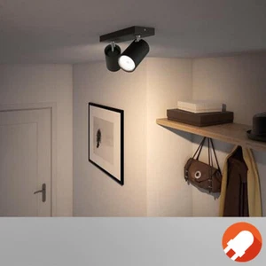 Philips myLiving Kosipo Deckenstrahler 2flg. Schwarz schwenkbar - Bild 1 von 3