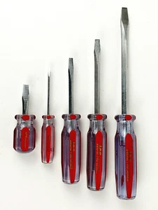 Ace Professional Series 5-pc Flat Tip Screwdriver Set Five Sizes - NICE! - Picture 1 of 4