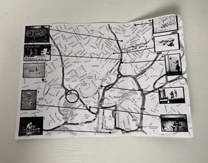 Vintage 2009 Banksy Flyer Bristol Map Graffiti Location Key Sightings Rare - Picture 1 of 6
