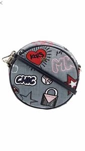 Michael Kors Embroidered Washed Denim Medium Canteen Crossbody Purse Bag 9 - Picture 1 of 18