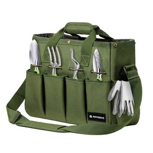 Garden Tote Bag Gardening Tool Bag Organizer With Pockets & Handle 900d Heavy Du - Picture 1 of 6