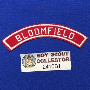 Boy Scout RWS Red White Half Community Strip Bloomfield Patch 2410B1 - Picture 1 of 2