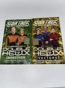 star trek the next generation book one of six & Two of six double helix - Picture 1 of 2