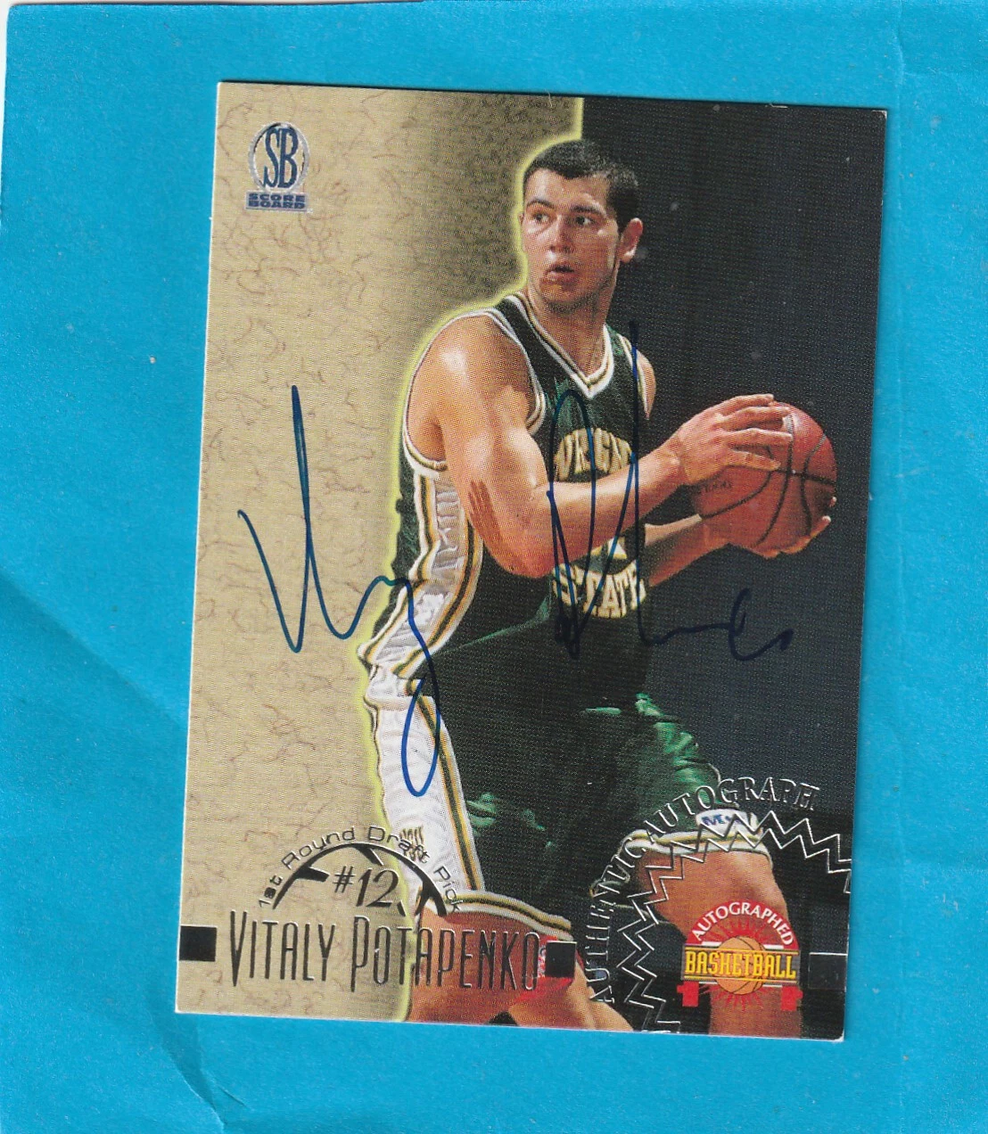 Vitaly Potapenko 1996 Score Board Autographed Autographs Free Shipping