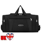 Oxford Big Travel Bag Unisex Weekend Bag Zipper Duffle Travel Bag (M Black)