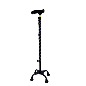 Quad Cane Walkers Stick Bariatric Walking Cane LED Walking Aid Medical Mobility - Picture 1 of 8