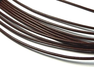 2 feet GENUINE GREEK LEATHER 2mm Cord BROWN - Picture 1 of 1