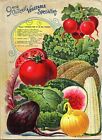  Alneer Brothers vegetable seed plant catalog poster wall window guess