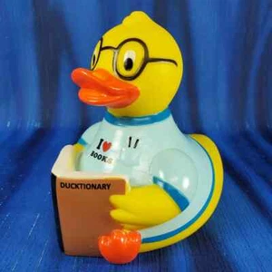 Bibliothekar liest Gummiente Schülerbibliothek Buch NEU Yarto - Bild 1 von 5