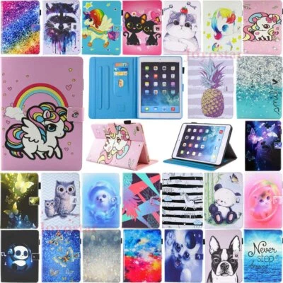 For iPad 7th 6th 5th Generation/Air/Mini Magnetic Leather Stand Smart Case Cover - Image 1 of 4