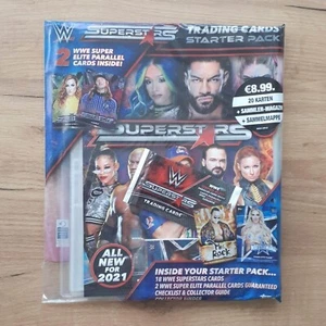 Topps WWE Superstars 2021 - PAKIET STARTOWY (teczka kolekcjonerska + 20 kart kolekcjonerskich + ...) - Zdjęcie 1 z 1