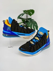 Nike Men's LeBron XVIII 18 Minneapolis Lakers Heritage Dynasty Blue Shoes Sz 10 - Picture 1 of 8