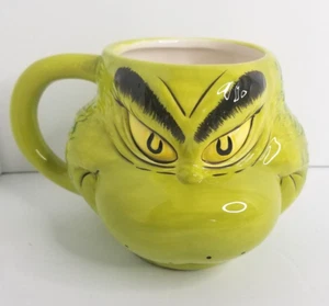 Dr. Seuss El Grinch Taza Cara Esculpida 3D Novedad Navidad Vacaciones Taza de Café - Imagen 1 de 7