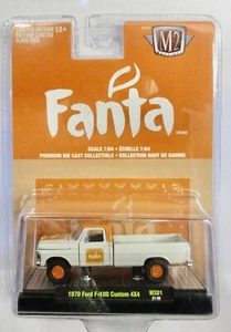 2021 M2 MACHINES COCA COLA 1970 FORD F-100 CUSTOM 4X4 FANTA ORANGE MX01 - Picture 1 of 2