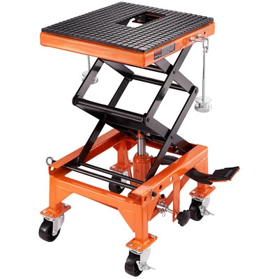 VEVOR Hydraulic Motorcycle Lift Table 350 LBS Dirt Bike Scissor Jack Stand - Image 1 of 4