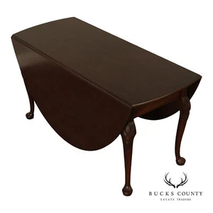 Kittinger Colonial Williamsburg Mahogany Drop Leaf Dining Table - Picture 1 of 19