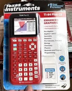 **NEW ** Texas Instruments Ti-84 Plus CE Python Graphing Calculator -Radical Red - Picture 1 of 8