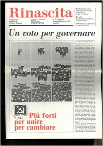 Rinascita settimanale fondato da Palmiro Togliatti n. 25 18 giugno 1976 - Picture 1 of 1