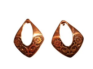 James Avery 925 Sterling Silver AGARITA Floral Earrings - Picture 1 of 4