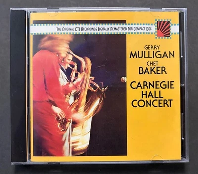 Gerry Mulligan/Chet Baker - Carnegie Hall Concert Live CD w/Scofield/Carter  EX Foto 1 de 3